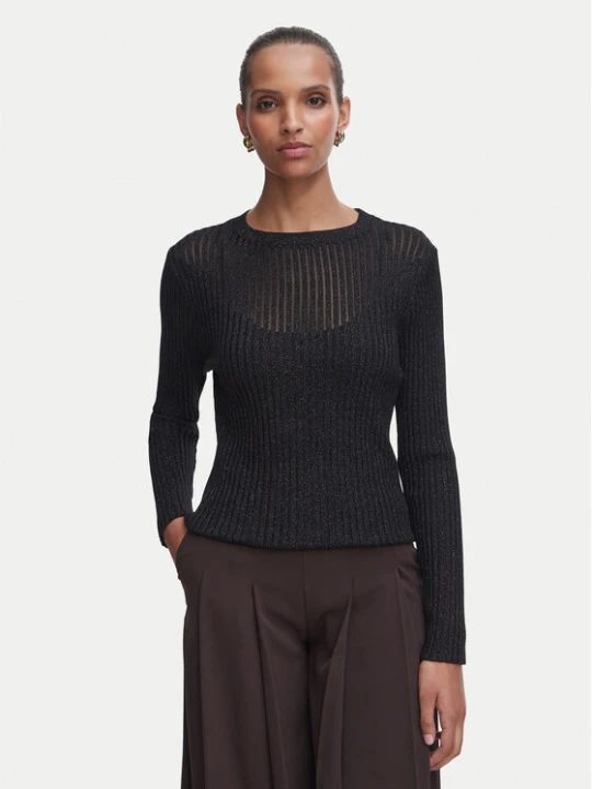 Zdjęcie produktu Rinascimento Bluzka CFM0012395003 Czarny Slim Fit