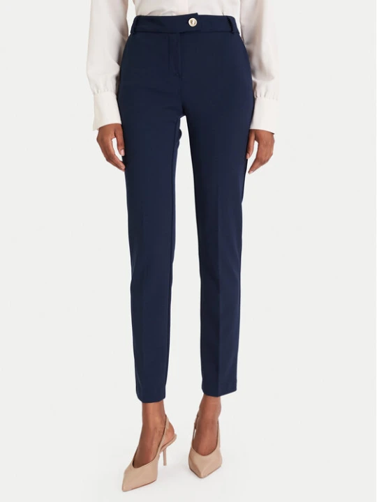 Zdjęcie produktu Rinascimento Chinosy CFC0126226003 Granatowy Slim Fit