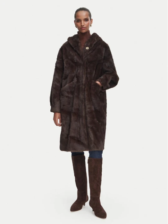 Zdjęcie produktu Rinascimento Futro CFC0127148003 Brązowy ciemny Oversize