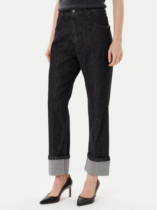 Zdjęcie produktu Rinascimento Jeansy CFC0125150003 Czarny Loose Fit