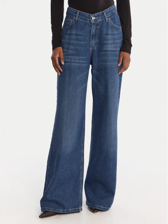 Zdjęcie produktu Rinascimento Jeansy CFC0125151003 Niebieski Wide Leg