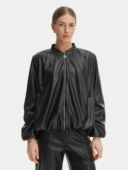 Zdjęcie produktu Rinascimento Kurtka z imitacji skóry CFC0127530003 Czarny Relaxed Fit