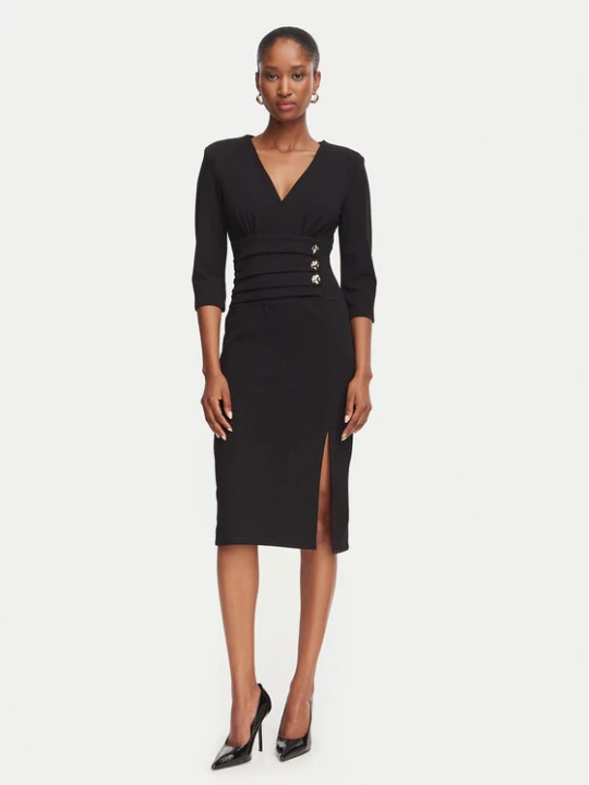 Zdjęcie produktu Rinascimento Sukienka koktajlowa CFC0020495002 Czarny Slim Fit