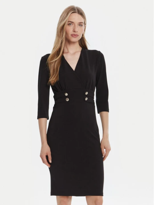 Zdjęcie produktu Rinascimento Sukienka koktajlowa CFC0126151003 Czarny Slim Fit