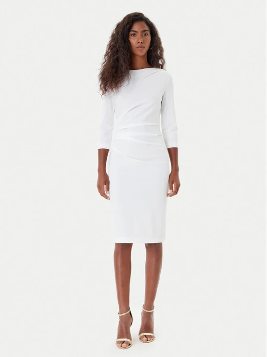 Zdjęcie produktu Rinascimento Sukienka koktajlowa CFC0126154003 Biały Slim Fit