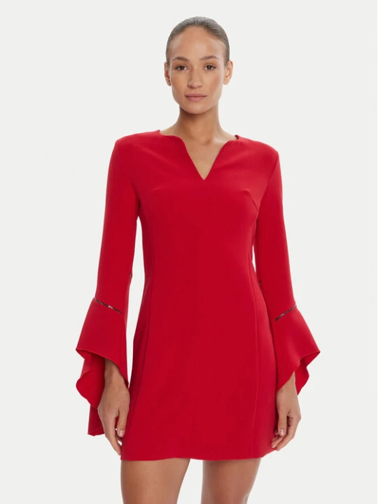 Zdjęcie produktu Rinascimento Sukienka koktajlowa CFC0126187003 Czerwony Slim Fit
