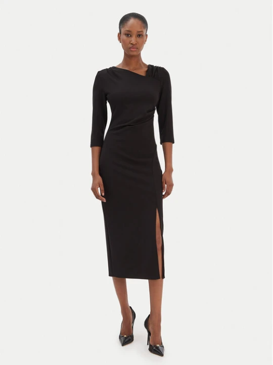 Zdjęcie produktu Rinascimento Sukienka koktajlowa CFC0126635003 Czarny Slim Fit