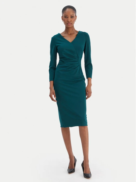 Zdjęcie produktu Rinascimento Sukienka koktajlowa CFC0126655003 Zielony Slim Fit