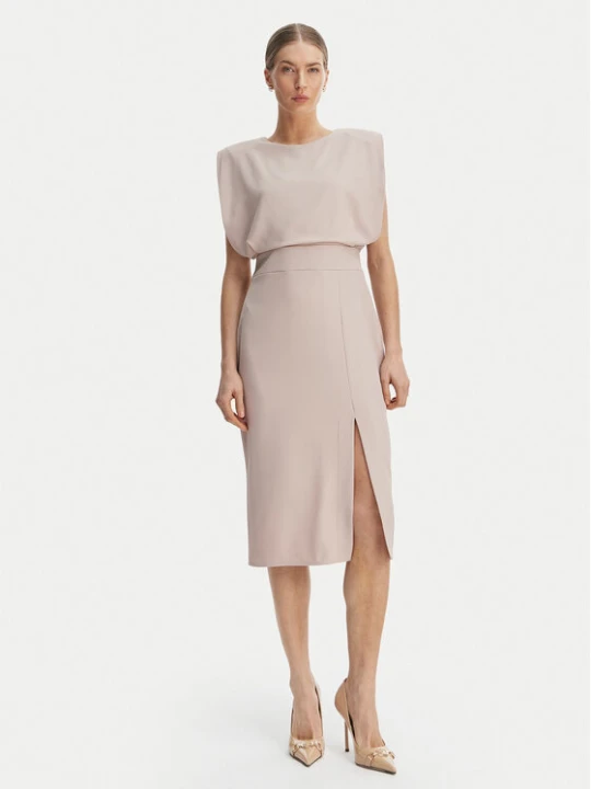 Zdjęcie produktu Rinascimento Sukienka koktajlowa CFC0127570003 Beżowy Slim Fit