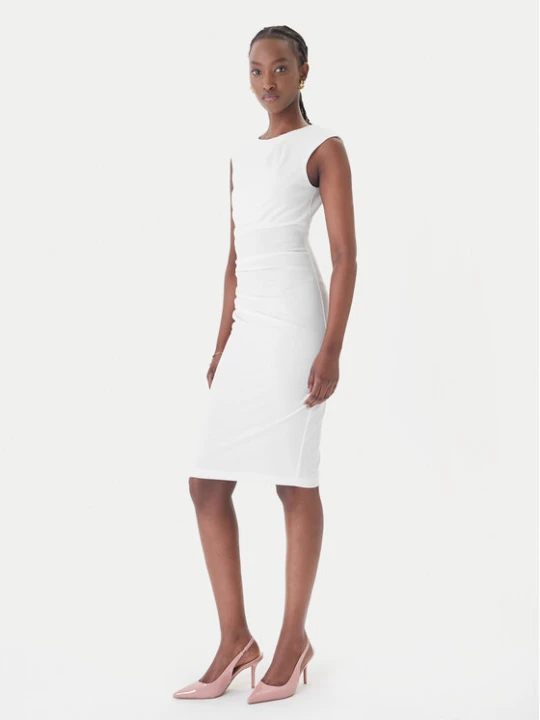 Zdjęcie produktu Rinascimento Sukienka koktajlowa CFC0127683003 Biały Slim Fit
