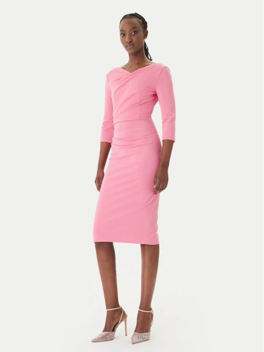 Zdjęcie produktu Rinascimento Sukienka koktajlowa CFC0127699003 Różowy Slim Fit