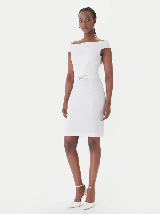Zdjęcie produktu Rinascimento Sukienka koktajlowa CFC0127755003 Biały Slim Fit