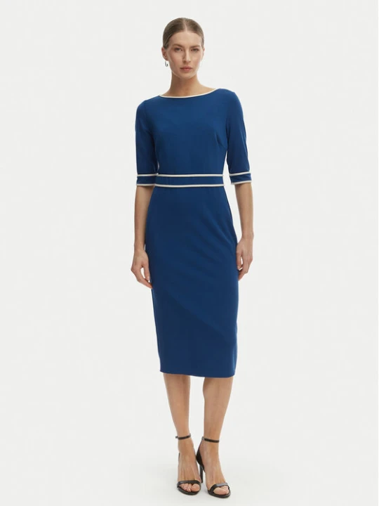 Zdjęcie produktu Rinascimento Sukienka koktajlowa CFC0127991003 Niebieski Slim Fit