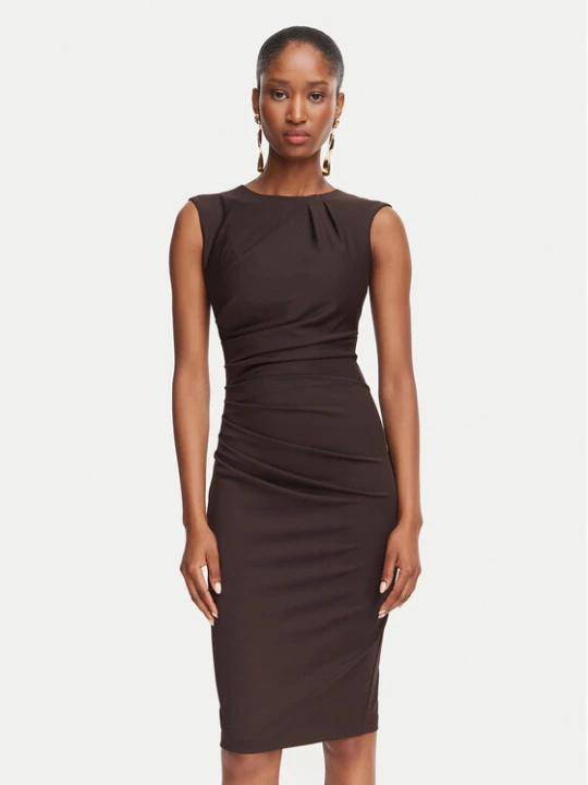 Zdjęcie produktu Rinascimento Sukienka koktajlowa CFC0130327003 Brązowy Slim Fit
