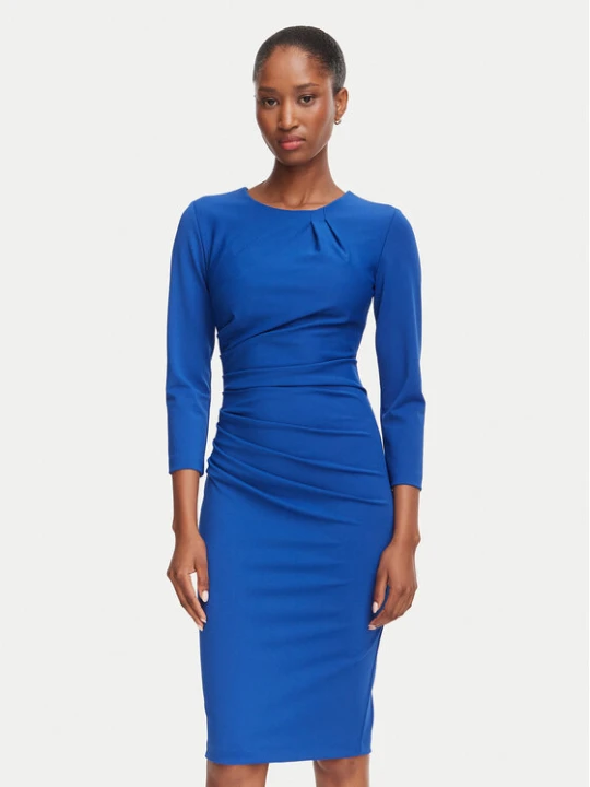 Zdjęcie produktu Rinascimento Sukienka koktajlowa CFC0130327003 Niebieski Slim Fit