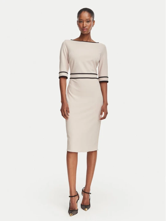 Zdjęcie produktu Rinascimento Sukienka koktajlowa CFC0131086003 Beżowy Slim Fit