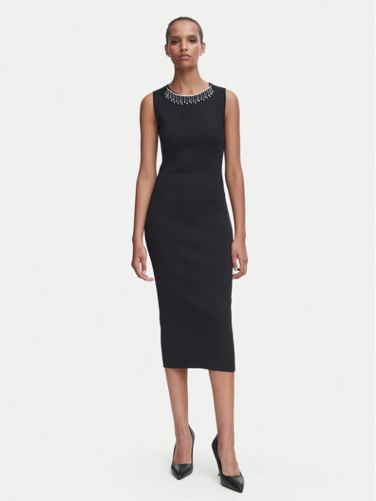 Zdjęcie produktu Rinascimento Sukienka koktajlowa CFM0012352003 Czarny Slim Fit