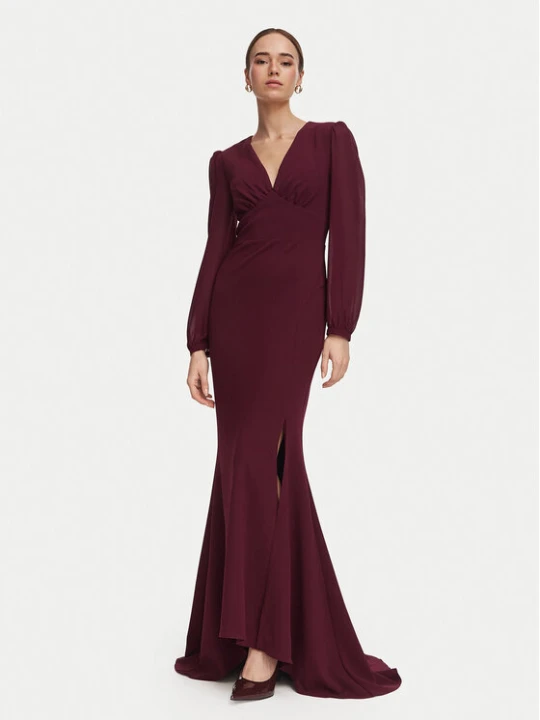 Zdjęcie produktu Rinascimento Sukienka wieczorowa CFC0130450003 Bordowy Slim Fit