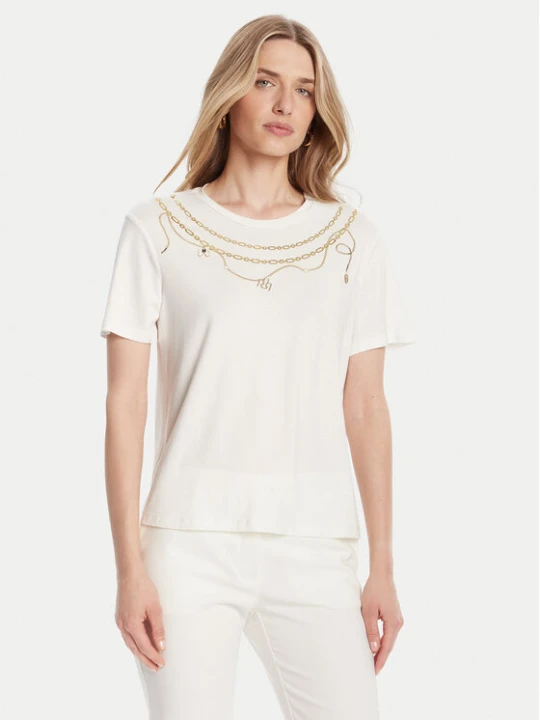 Zdjęcie produktu Rinascimento T-Shirt CFC0125707003 Biały Regular Fit