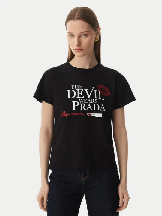 Zdjęcie produktu Rinascimento T-Shirt CFC0129300003 Czarny Regular Fit