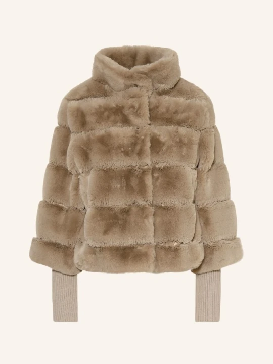 Zdjęcie produktu Rino & Pelle Kurtka Ze Sztucznego Futra Z Mieszanki Materiałów beige