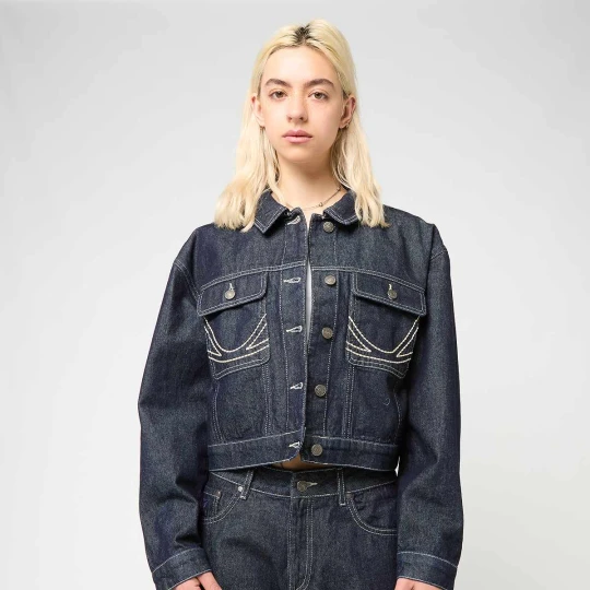 Zdjęcie produktu Rinsed Cropped Denim Jacket Karl Kani niebieski