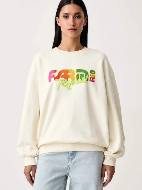 Zdjęcie produktu Rip Curl bluza damska bawełniana FARM RIO beżowy