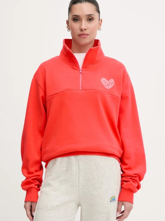 Zdjęcie produktu Rip Curl bluza damska z bawełną RC HEART czerwony