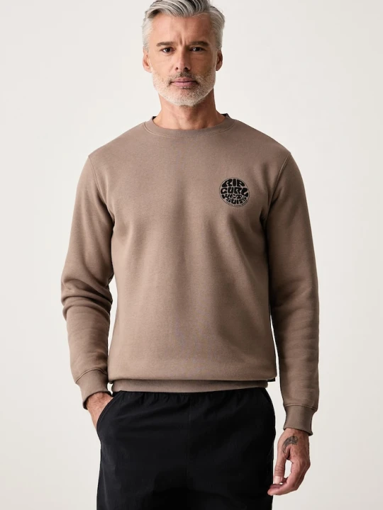 Zdjęcie produktu Rip Curl bluza męska z bawełną brązowy