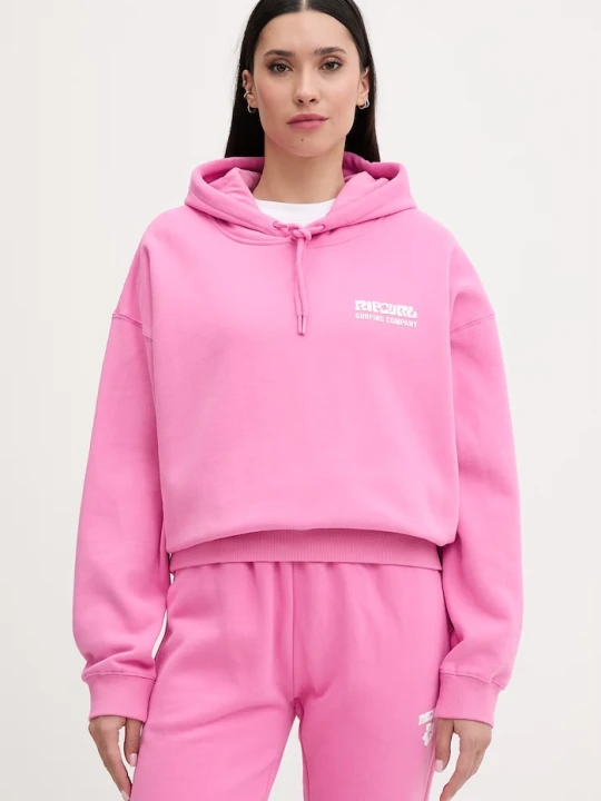 Zdjęcie produktu Rip Curl bluza z kapturem damska SURF PUFF HERITAGE różowy