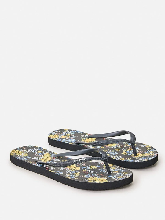 Zdjęcie produktu Rip Curl Japonki "Mixed Bloom" w kolorze błękitno-żółto-czarnym rozmiar: 36