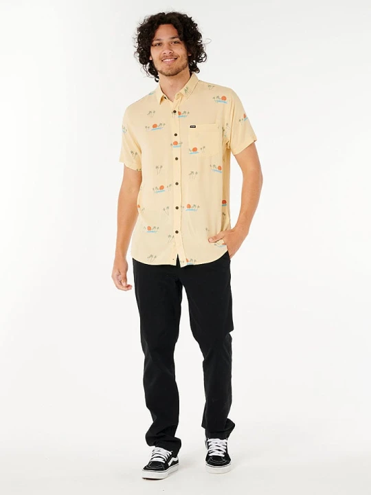 Zdjęcie produktu Rip Curl Koszula "Aots Cody Welsh" - Regular fit - w kolorze beżowym rozmiar: S
