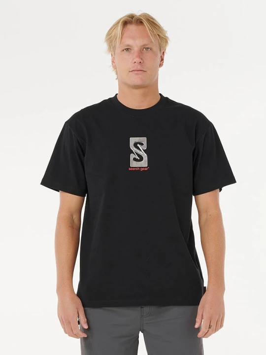 Zdjęcie produktu Rip Curl Koszulka "Search Gear" w kolorze czarnym rozmiar: S