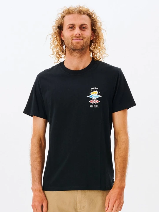Zdjęcie produktu Rip Curl Koszulka "Search Icon" w kolorze czarnym rozmiar: M