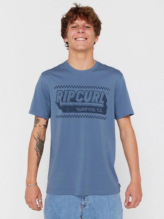 Zdjęcie produktu Rip Curl Koszulka "Sportline Invader" w kolorze niebieskim rozmiar: S