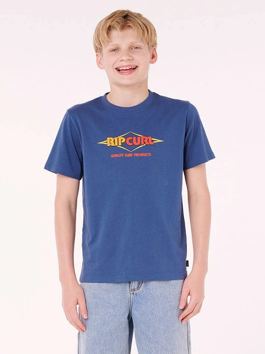 Zdjęcie produktu Rip Curl Koszulka "Surf Revival Logo" w kolorze niebieskim rozmiar: 132