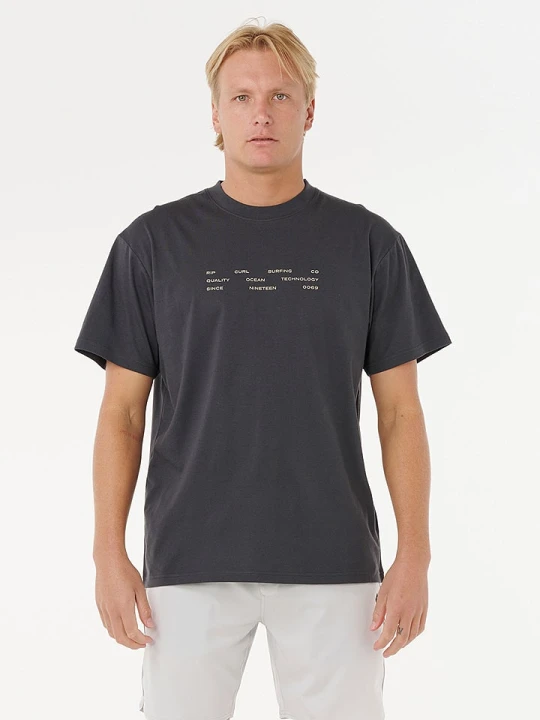 Zdjęcie produktu Rip Curl Koszulka "Vaporcool 3 Stacks" w kolorze antracytowym rozmiar: M