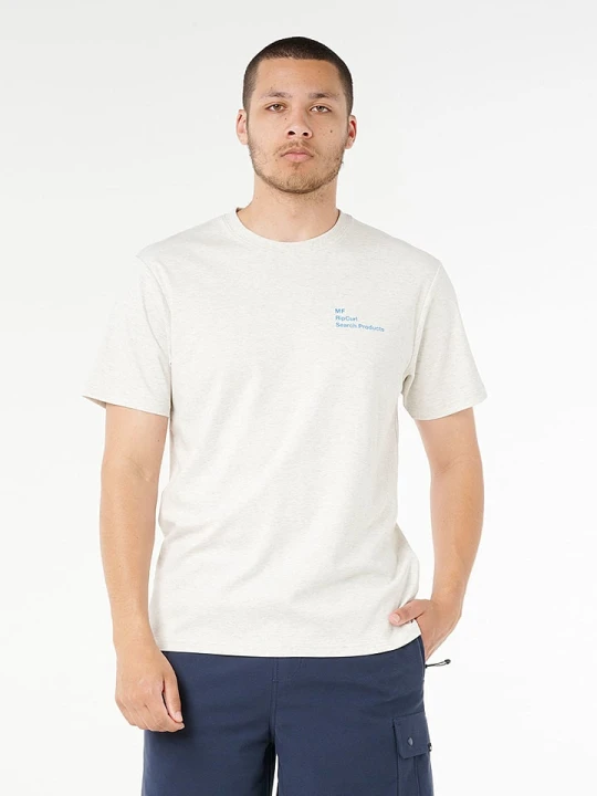 Zdjęcie produktu Rip Curl Koszulka "Vaporcool MF Fade" w kolorze kremowym rozmiar: M