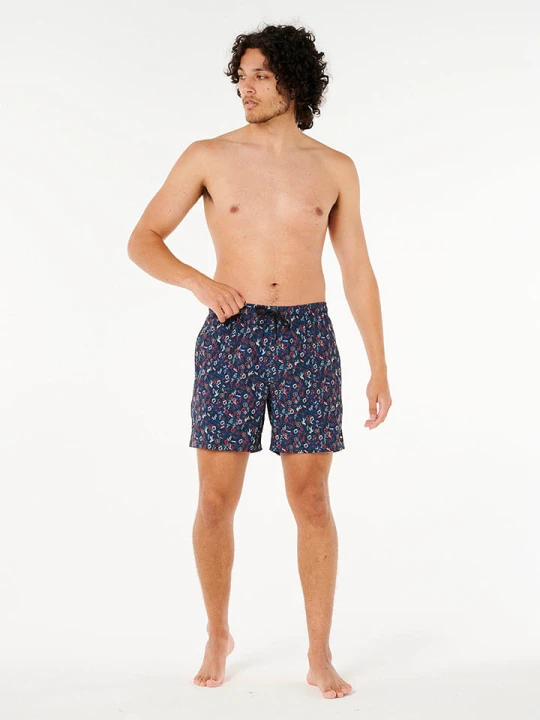 Zdjęcie produktu Rip Curl Szorty kąpielowe "Fun Times Volley" w kolorze granatowo-czerwonym rozmiar: M