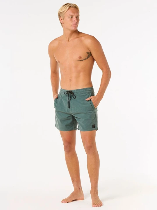 Zdjęcie produktu Rip Curl Szorty kąpielowe "Mirage Retro Golden Hour" w kolorze zielonym rozmiar: 29