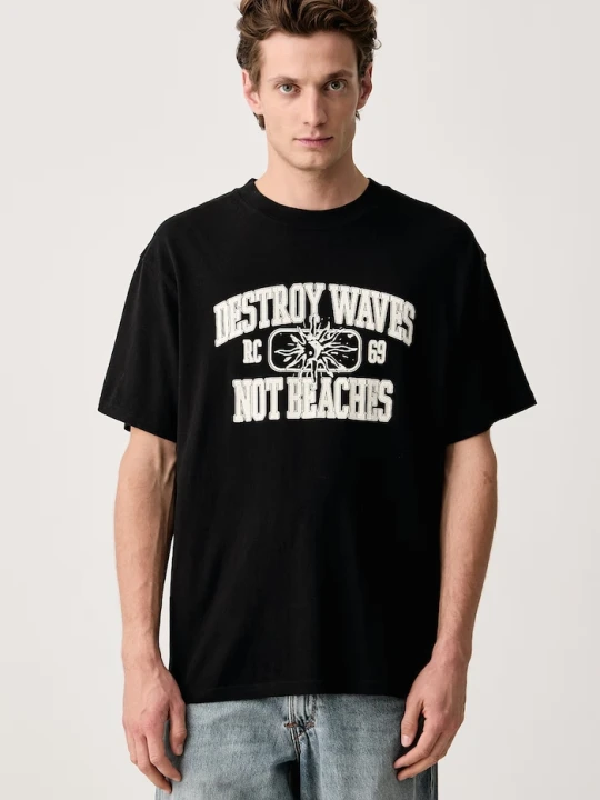 Zdjęcie produktu Rip Curl T-shirt męski bawełniany DISORDER czarny
