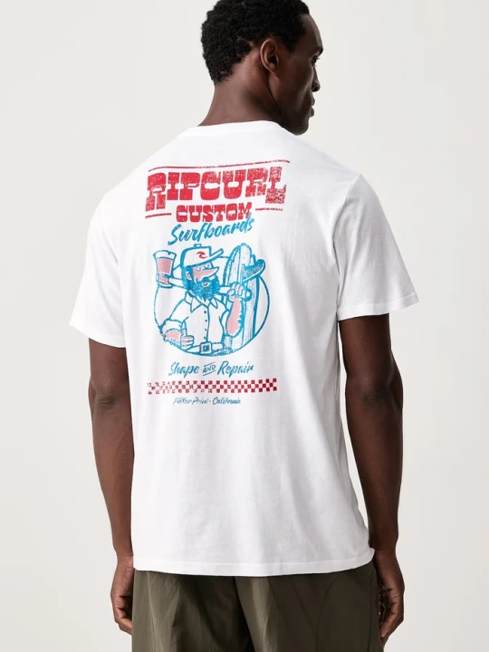 Zdjęcie produktu Rip Curl T-shirt męski bawełniany SHAPER ADDRESS biały