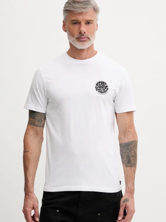 Zdjęcie produktu Rip Curl T-shirt męski bawełniany WETTIE ICON biały