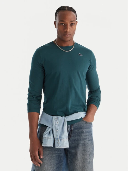 Zdjęcie produktu Robe di Kappa Longsleeve 631189W Zielony Slim Fit