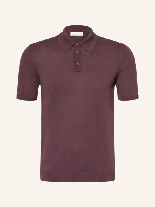 Zdjęcie produktu Roberto Collina Sweter Polo rot CIEMNOCZERWONY