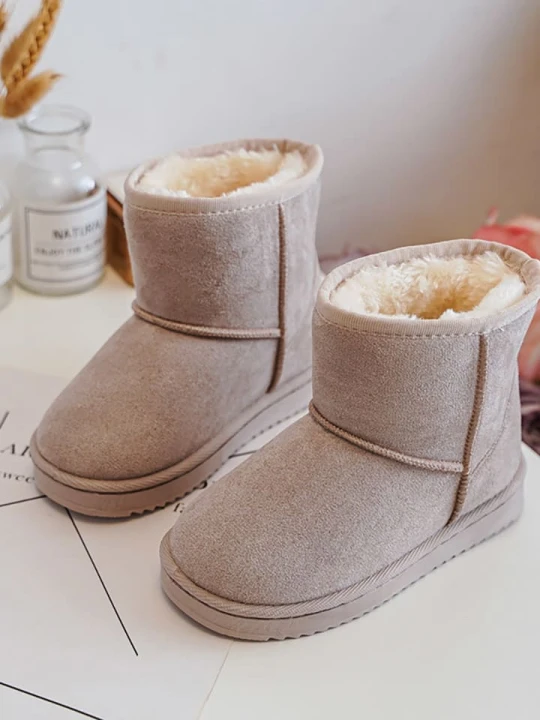 Zdjęcie produktu Rock & Joy Botki zimowe w kolorze beżowym rozmiar: 25