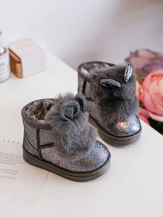 Zdjęcie produktu Rock & Joy Botki zimowe w kolorze srebrnym rozmiar: 19