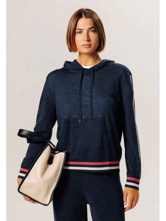 Zdjęcie produktu Rodier Wełniana bluza w kolorze granatowym rozmiar: S