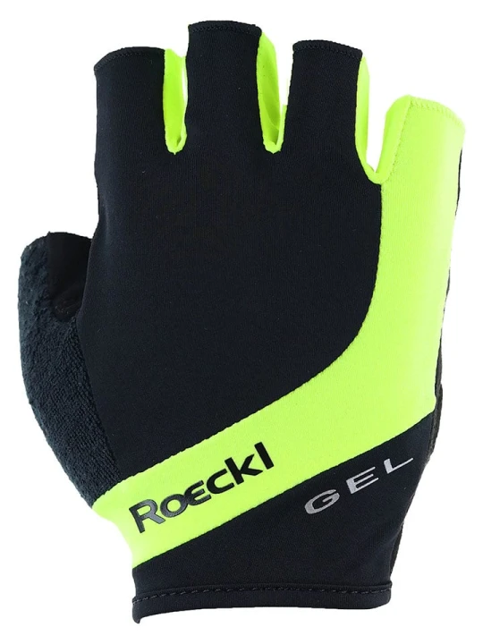 Zdjęcie produktu Roeckl SPORTS Rękawiczki kolarskie "Halver 2" w kolorze czarno-zielonym rozmiar: 9