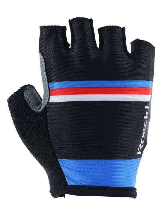 Zdjęcie produktu Roeckl SPORTS Rękawiczki kolarskie "Heviz" w kolorze niebiesko-czarnym rozmiar: 7